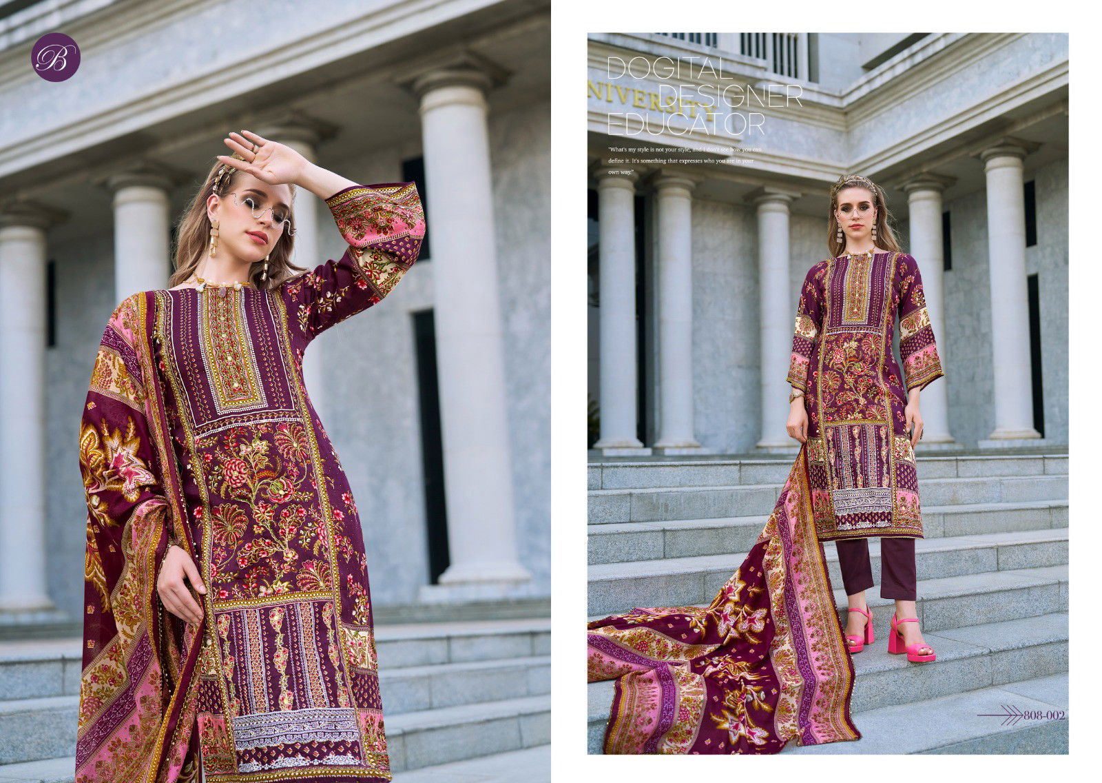 Belliza Dil E Nagma Jam Cotton Digital Printed Dress Material Collection